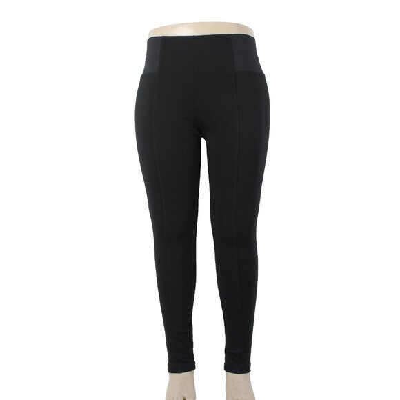 Simply Noelle Pant $40 Sz L XL x 31 Black Pull On Skinny Poly Spandex Pant - Picture 1 of 16